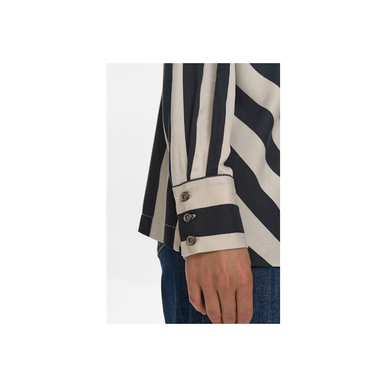 NMPH - NUMINZU STRIPE SHIRT - Caviar