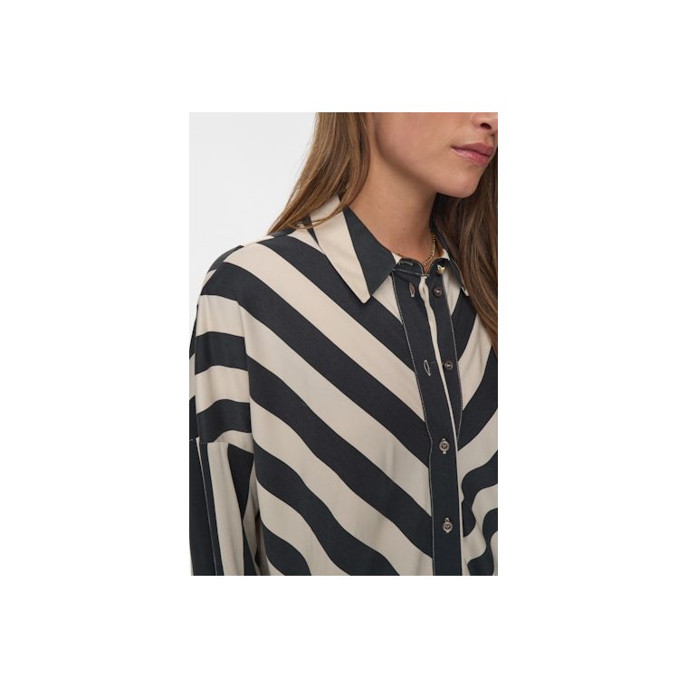 NMPH - NUMINZU STRIPE SHIRT - Caviar