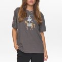 NMPH - NUPRIMA OVERSIZE T-SHIRT - Dark grey melange