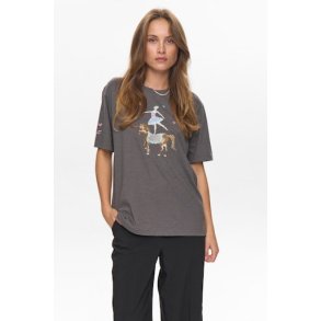 NMPH - NUPRIMA OVERSIZE T-SHIRT - Dark grey melange