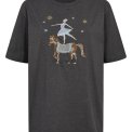 NMPH - NUPRIMA OVERSIZE T-SHIRT - Dark grey melange