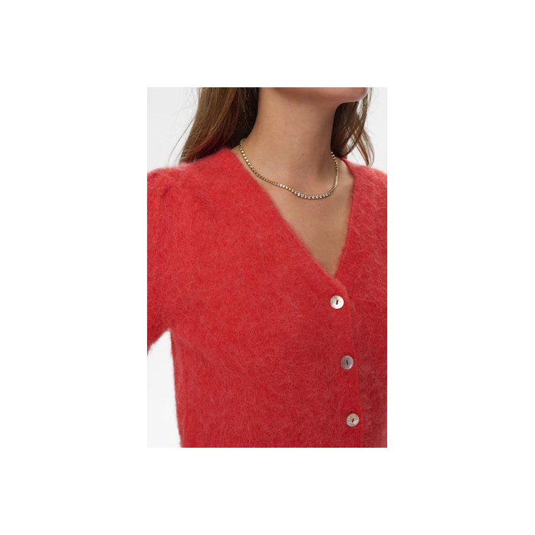 N�mph - NUSURI BRUSHED SS CARDIGAN - Fiery Red