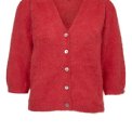 N�mph - NUSURI BRUSHED SS CARDIGAN - Fiery Red