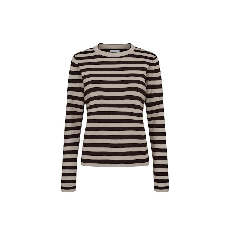 NMPH - NMPH - NUSTRIPY PULLOVER - Black Coffee