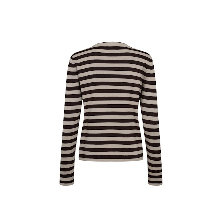 NMPH - NMPH - NUSTRIPY PULLOVER - Black Coffee