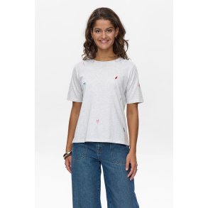 NMPH - NUGRAIN T-SHIRT - Light grey mel