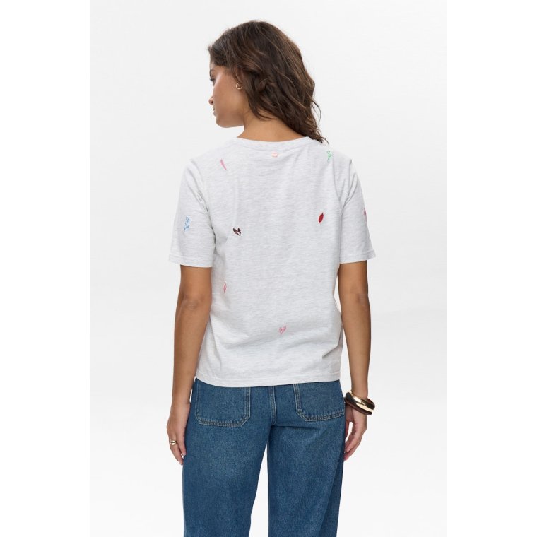 NMPH - NUGRAIN T-SHIRT - Light grey mel