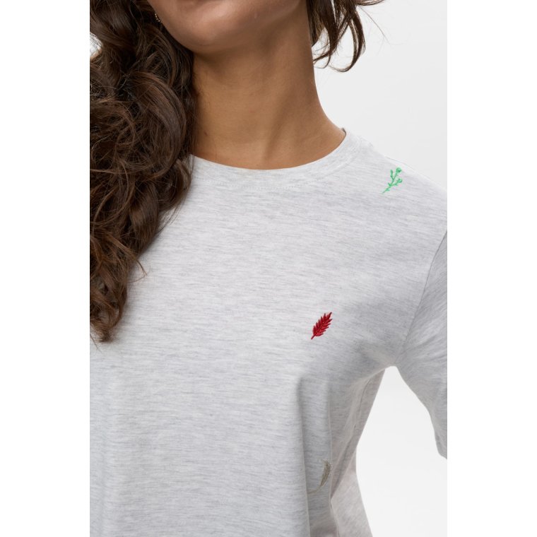 NMPH - NUGRAIN T-SHIRT - Light grey mel