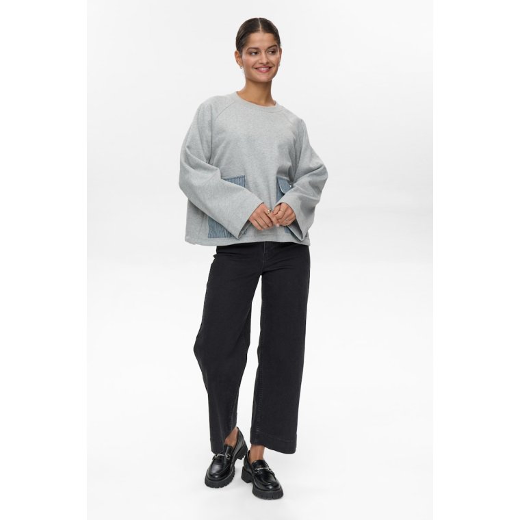 NMPH - NUZHELLY SWEAT - Medium Grey mel