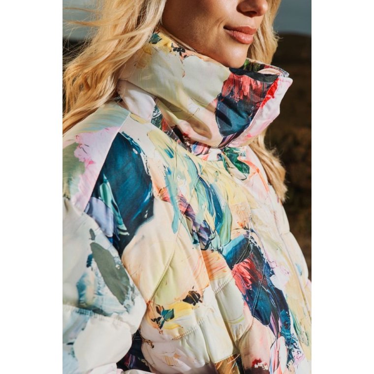 N�MPH - NUDAGMAR SHORT PUFFER JACKET - Pink Lady