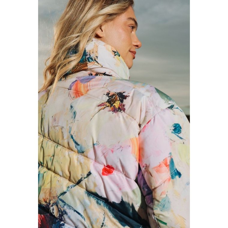 N�MPH - NUDAGMAR SHORT PUFFER JACKET - Pink Lady