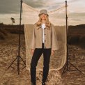 N�MPH - NUKIMMA SHORT JACKET - Sesame Melange