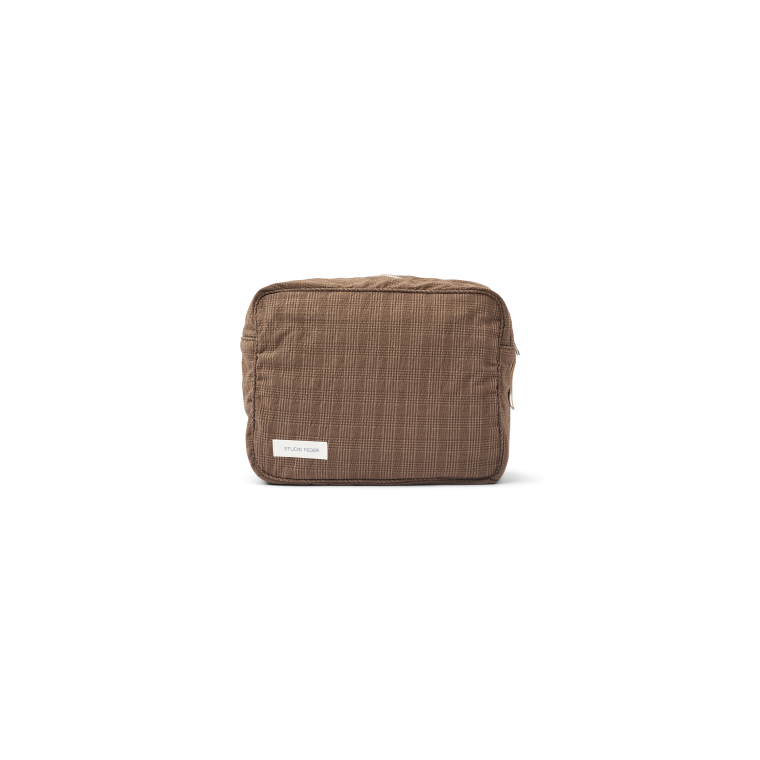 Studio Feder - OFELIA TOILET BAG - SEERSUCKER - BRUNO CHECK