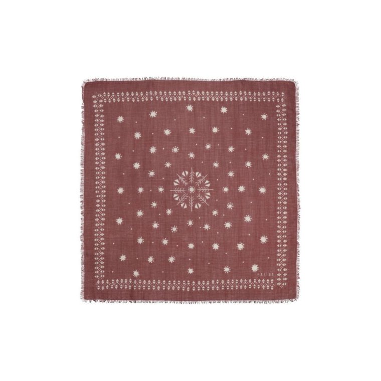HABIBA - PALOMA SCARF - BURGUNDY