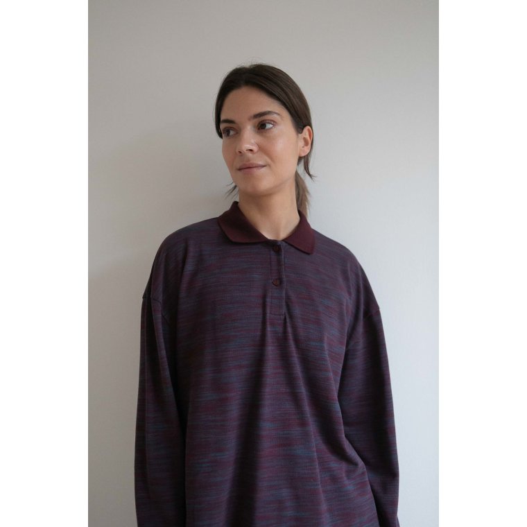 Studio Feder - PAULINE LS POLO - PLUM