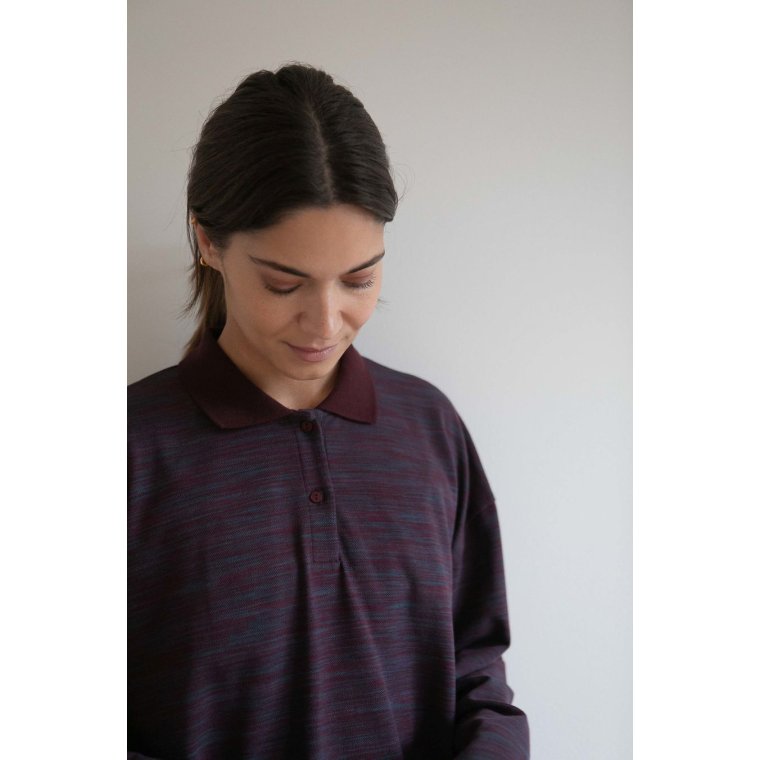 Studio Feder - PAULINE LS POLO - PLUM