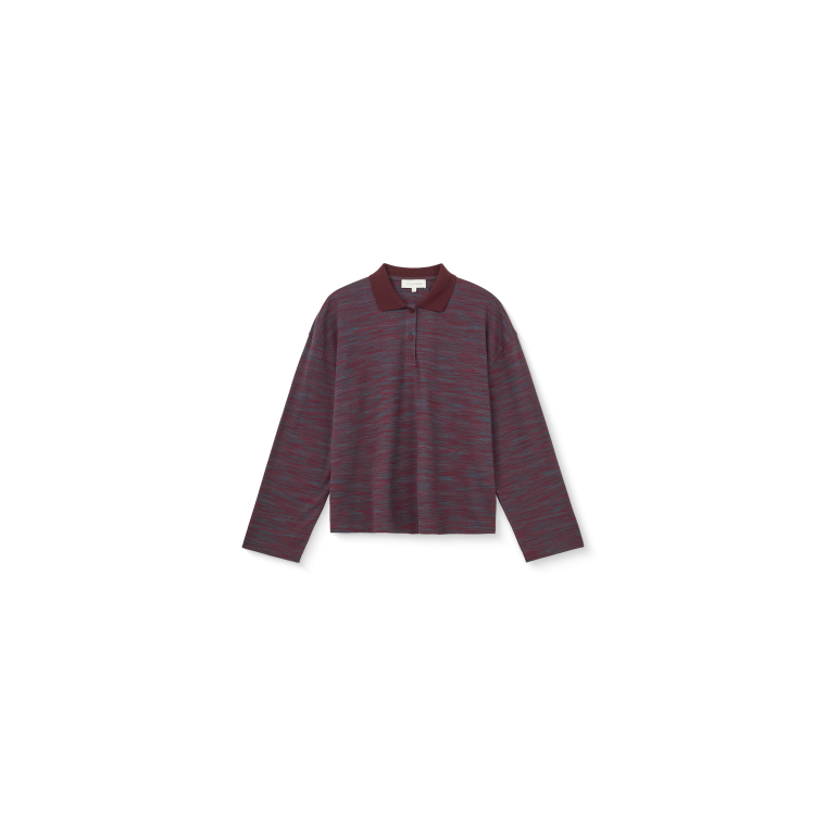 Studio Feder - PAULINE LS POLO - PLUM