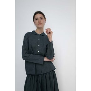 Studio Feder - PETRA SHIRT - COTTON - BLACK PINSTRIPE