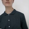Studio Feder - PETRA SHIRT - COTTON - BLACK PINSTRIPE