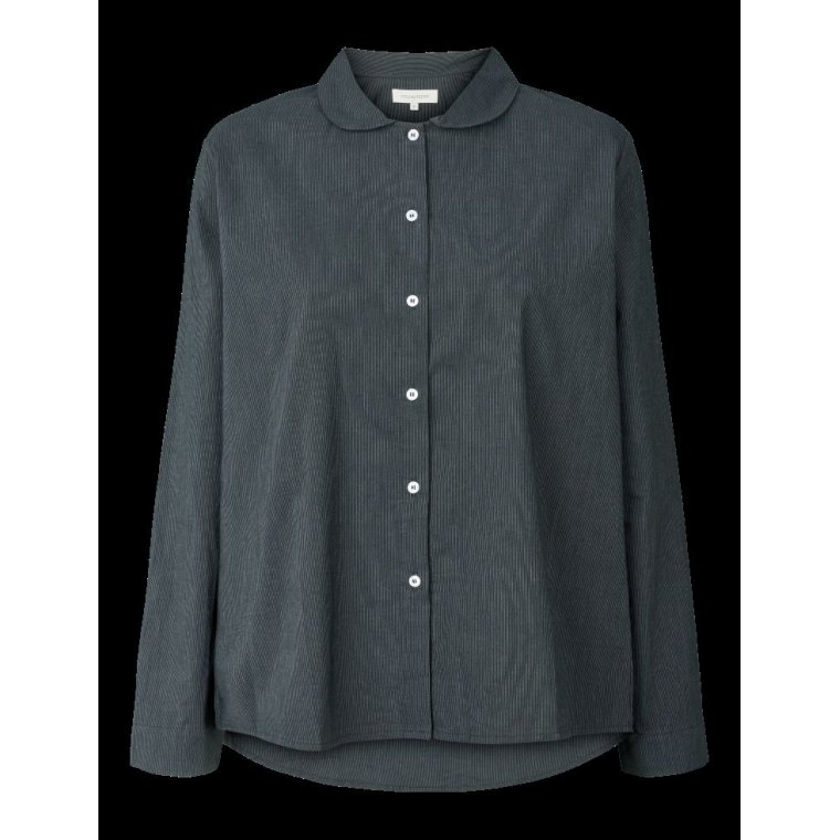 Studio Feder - PETRA SHIRT - COTTON - BLACK PINSTRIPE