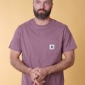 ELSK - POCKET MEN'S BRUSHED T-SHIRT - DUSTY AUBERGINE