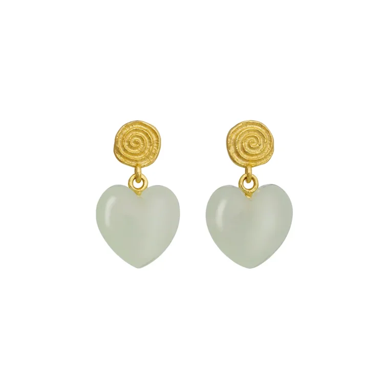 Maanesten - Penny Petite Moss Green Earring