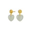 Maanesten - Penny Petite Moss Green Earring