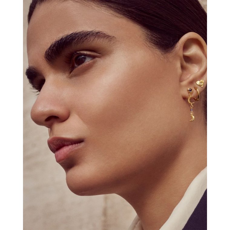 Maanesten - Echo Petite Earrings - Forgyldt