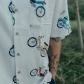LAKOR - Puch Color Short Sleeve Shirt - Star White