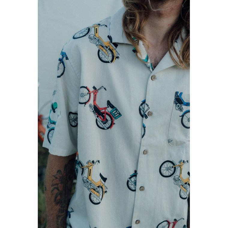 LAKOR - Puch Color Short Sleeve Shirt - Star White