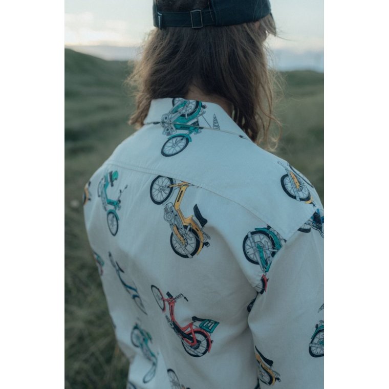 LAKOR - Puch Color Short Sleeve Shirt - Star White