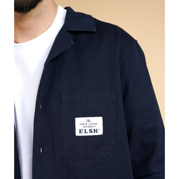 ELSK - RIPSTOP MEN'S LS SHIRT - DARK NAVY