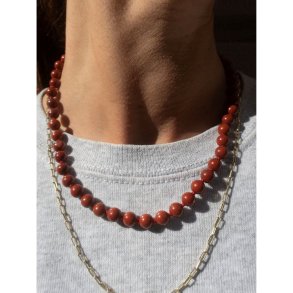 Craft Sisters - Aunties Halskde - Red Jasper