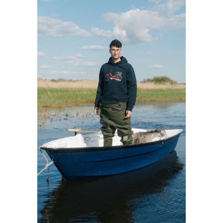 LAKOR - Red Maxi Hoodie - Blueberry