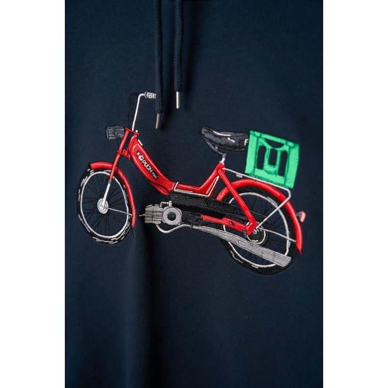 LAKOR - Red Maxi Hoodie - Blueberry