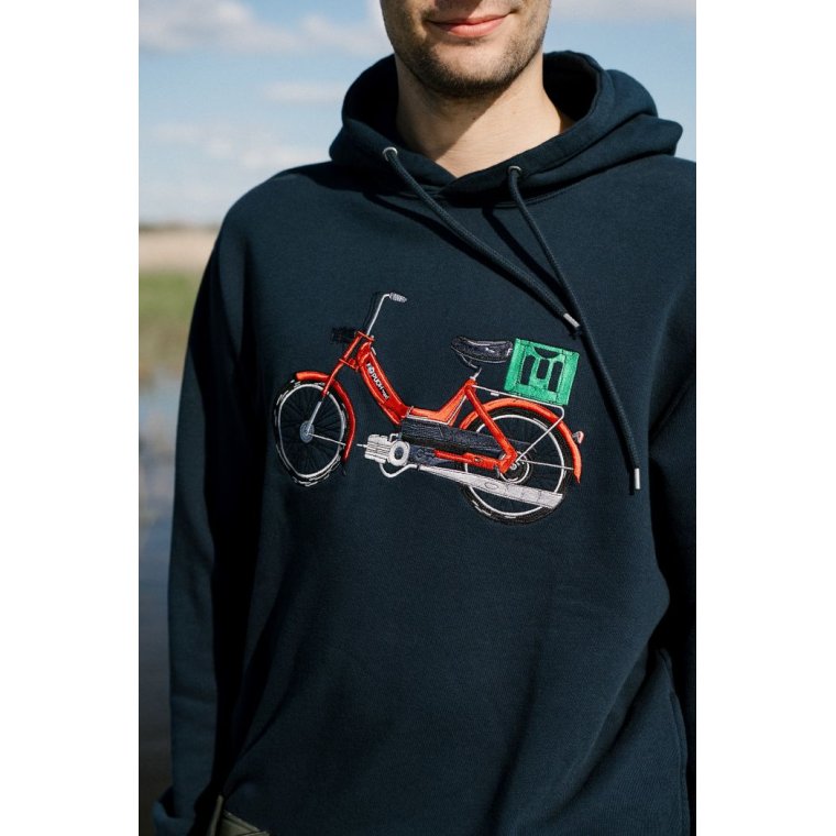 LAKOR - Red Maxi Hoodie - Blueberry