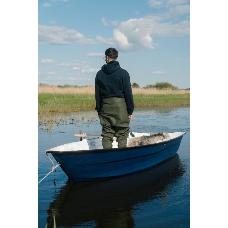 LAKOR - Red Maxi Hoodie - Blueberry