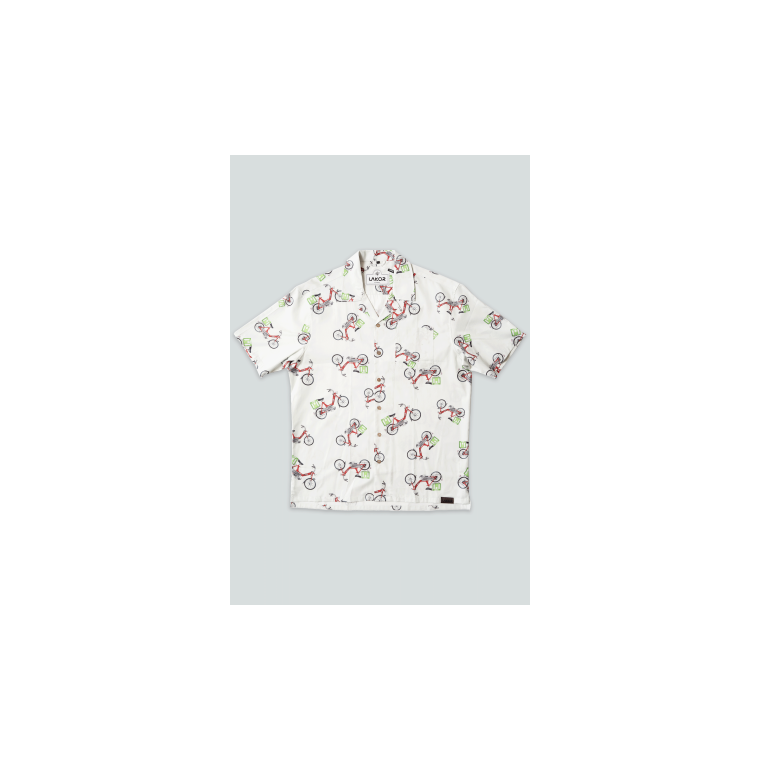 LAKOR - RED PUCH SHIRT - Star White