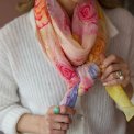 All By Voss - Long Cotton Scarf - Rose Field