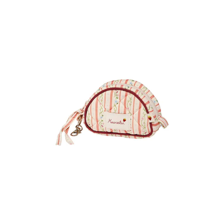 Maanesten - Rui Keychain Bag - Summer Stripes Peach