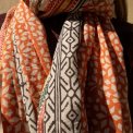 Craft Sisters - Bagru Scarf - Rust - 119