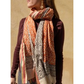 Craft Sisters - Bagru Scarf - Rust - 119