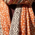 Craft Sisters - Bagru Scarf - Rust - 119