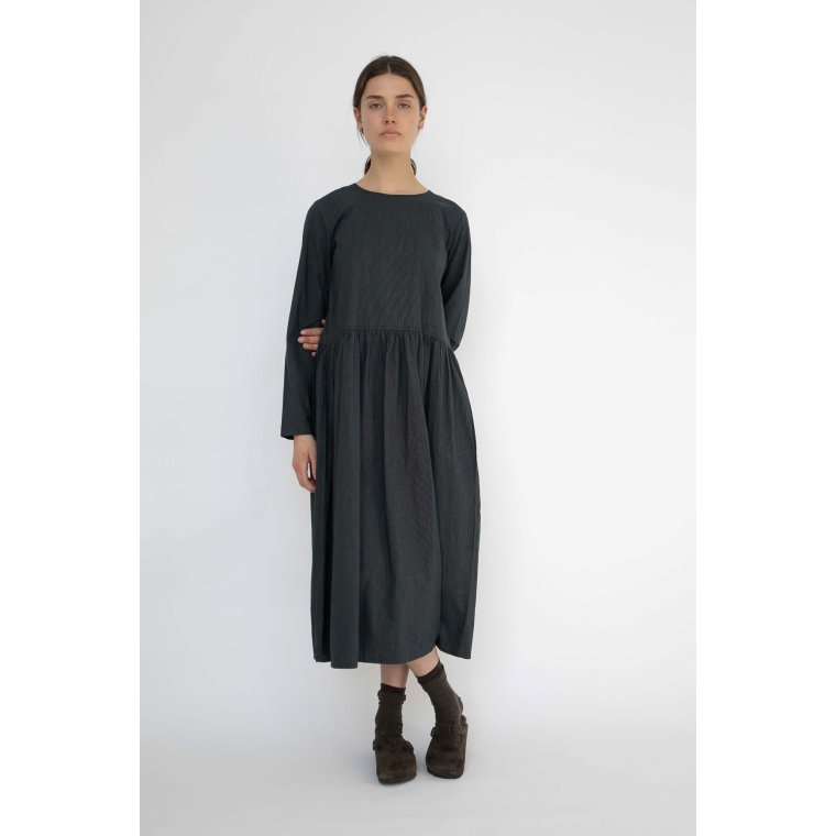 Studio Feder - SABINE DRESS - COTTON - BLACK PINSTRIPE