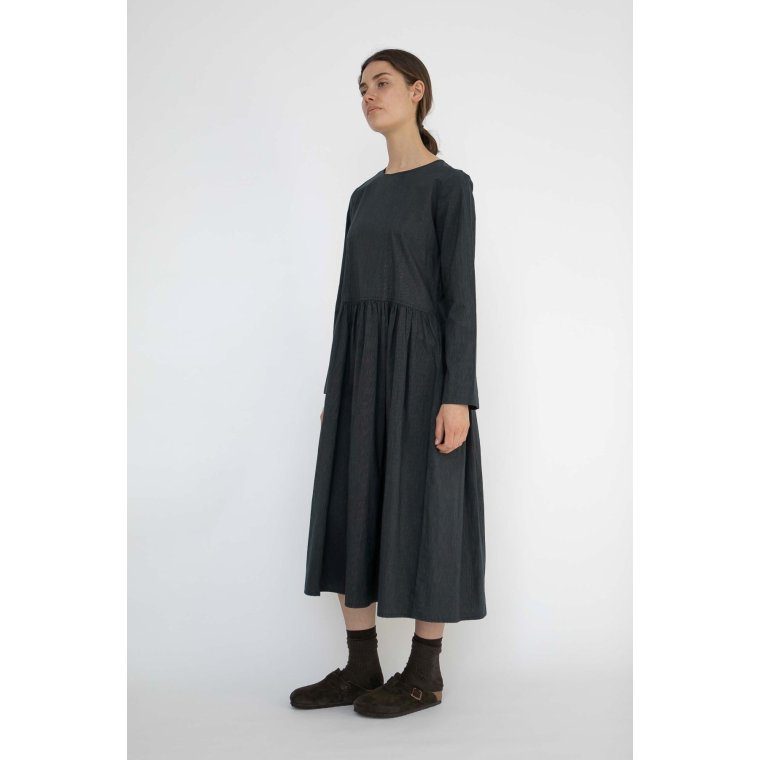 Studio Feder - SABINE DRESS - COTTON - BLACK PINSTRIPE