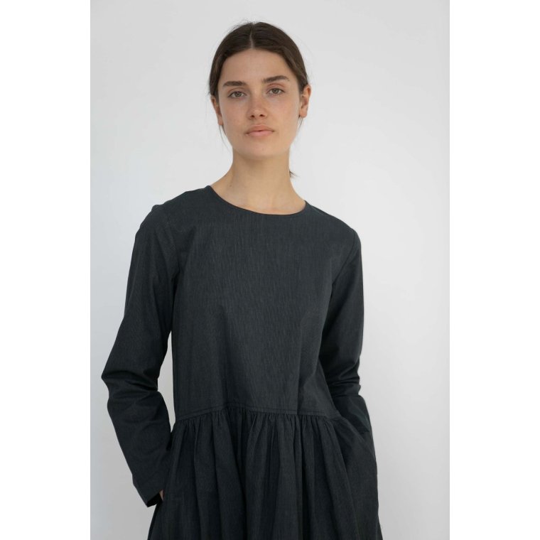 Studio Feder - SABINE DRESS - COTTON - BLACK PINSTRIPE