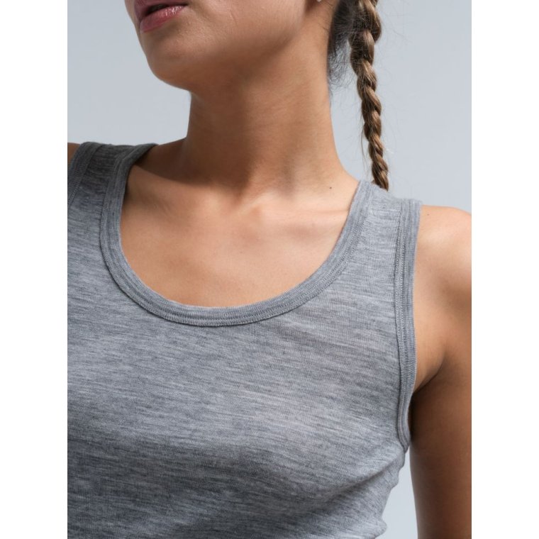 SEAMLESS BASIC - Woolen Isa- Grey Melange