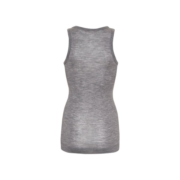 SEAMLESS BASIC - Woolen Isa- Grey Melange