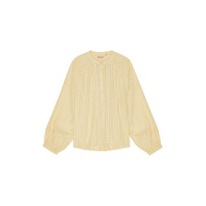 HABIBA - LAURA BLOUSE WITH GATHERINGS - VANILLA