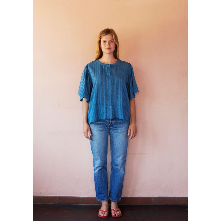 HABIBA - LAURA BUTTERFLY SHIRT - SEA